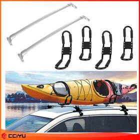 Ze987378183814001g Cciyu For 2014-18 Infiniti Qx60 Jx35 Top Roof Rack Cross Bar Luggage Carrier Kayak Set