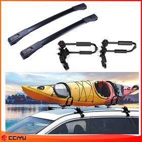 Ze987378983814801g Cciyu For 2013-2018 Toyota Rav4 Top Roof Cross Bar Aluminum Luggage Rack Kayak J-bar