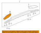 95072631 Chevrolet Gm Oem Trax Roof Rack Rail Luggage Carrier-front Cover Right
