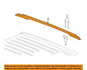 68405503aa Chrysler Oem 18-19 Grand Cherokee Roof Luggage Carrier-side Rail Left