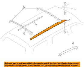 55256750ab Chrysler Oem 2003 Durango Roof Luggage Carrier-rail