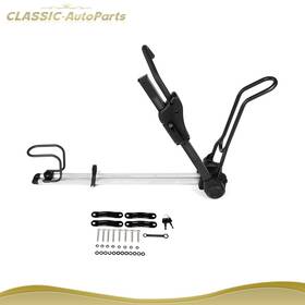 Cl160788r Classic-autoparts Bike Rack Roof Universal Upright Single Bicycle Carrier Foldable Lockable