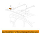 5178371ab Cover Roof Carrier-rear Left Chrysler Rack Rail Dodge Luggage Oem