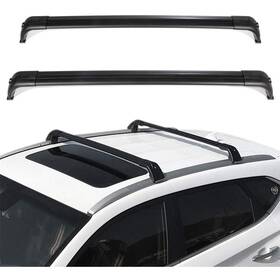 1996cs0496 Cpsclub For 2005-2016 Land Rover Lr3 And Lr4 Luggage Carrier Bar Black Roof Top 2 Pcs