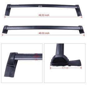 Cpsclub 9869544 Luggage Carrier Bar Fit For 2003-2011 Honda Element Black Top Roof Rack