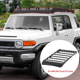 Rr-t108-c Crazemotor For Toyota Fj Cruiser 06-14 Steel Roof Rack Top Cargo Luggage Carrier Removable