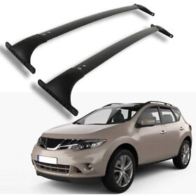 9845656 Cross Bars Black Roof Rack Luggage Cargo Fit For 2009-2014 Nissan Murano 3.5l