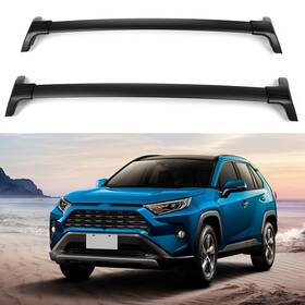 12246789 Csdex Black Roof Rack Cross Bar Luggage Carrier For 2019-2020 2021 Toyota Rav4 4-door