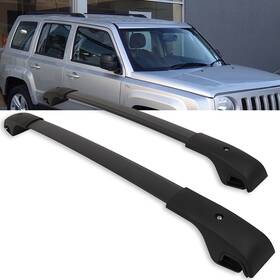 12246859 Csdex For 2007-2017 Jeep Patriot 4-door 2.4l Black Luggage Carrier Roof Rack Cross Bar