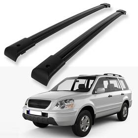 12246864 Csdex For 2003-2006 2007 2008 Honda Pilot Aluminum Black Top Roof Cross Bars Carrier