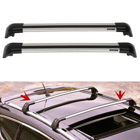 12246865 Csdex Aluminum Top Roof Rack For 17-20 Chevry Bolt Ev Hatchback Black 2pcs Cross Bar