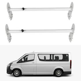 12246913 Csdex For Chevy Express 3500 Gmc Savana 1500 Pair Adjustable Van Ladder Roof Rack Bars