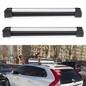 12246957 Csdex For Universal Textured Aluminum Top Roof Rack Ski Carriers Mount 2 Snowboard