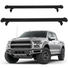 12247063 Csdex For Ford F-150 2-dr 4-dr 15-23 Black Roof Rack Cross Bars Cargo Luggage Carrier