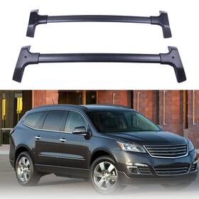 12247094 Csdex Aluminum Roof Rack Rail Black Cross Bar For Chevrolet Traverse 2009-2017 3.6l