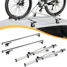 12325792 Csdex Roof Rack Pair Cross Bar Silver Bike Carrier Set Of 2 For 50 Inch Universal Cargo