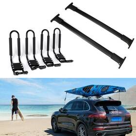 12325795 Csdex Black Roof Rack Cross Bar 4pcs Boat Kayak Cargo Carrier For Ford Escape 13-18