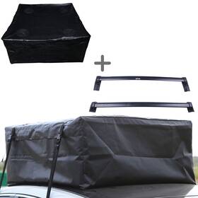 12325799 Csdex Black Baggage Bag Roof Rack 2x Cross Bar For 2003-2010 2011 Honda Element 2.4l