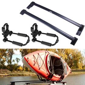 12325803 Csdex 4pcs Aluminum Roof Rack Cross Bar Kayak For Honda Element 2.4l 03-11 Black