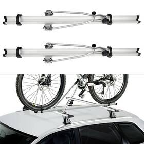 12325804 Csdex Universal Silver Aluminium 1pair Top Roof Rack Bike Bicycle Carrier Clamp 52 Inch