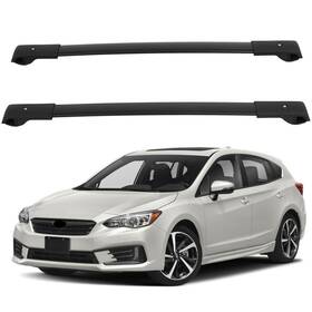 12325811 Csdex 2pcs Roof Rack Cross Bar For Subaru Impreza 17-20 Crosstrek 18-21 Black Aluminum