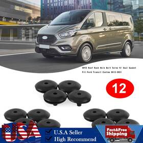 C128-015-blk Darupsun 12pcs Roof Rack Hole Bolt Screw With Seal Gasket Fit Ford Transit Custom 2012-2021