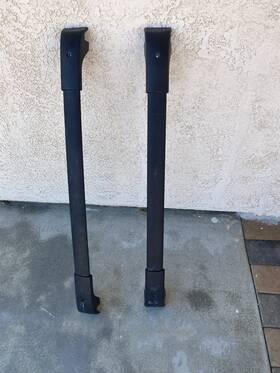 Dw1001-0106b Dgcn Fits Subaru Crosstrek Wilderness Roof Rack Cross Bars - Black Lockable