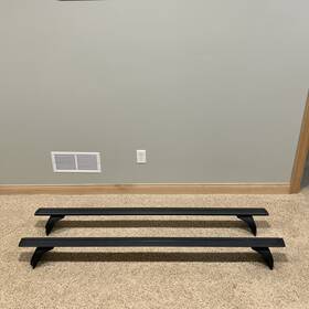 Dna-rrjwkl07 Dna Motoring For 2007-2024 Jeep Wrangler Unlimited Gladiator Black Roof Rack Rail Cross Bars