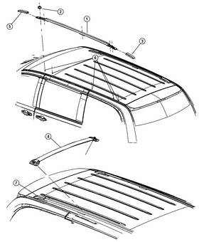 05113026ac Dodge Roof Rack 2008-2010 Grand Caravan Sxt
