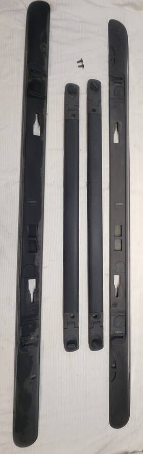 Pa616f Dodge 24993 25092 M140 2011-2020 Durango Roofrack Set Black Chrome Oem