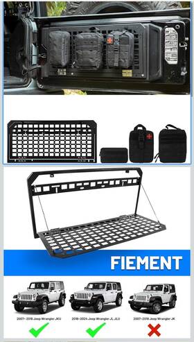 19828 Dxgtoza Tailgate Table Rear Storage Cargo Rack With 3 Bags Foldable