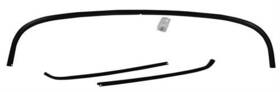 3144 Dynacorn Roof Drip Rail Set 1956 Ford Truck With Clips Black