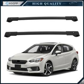 E13190cp170s Eccpp For 18-21 Subaru Crosstrek 2017-2020 Impreza Roof Rack Cross Bar Black Aluminum