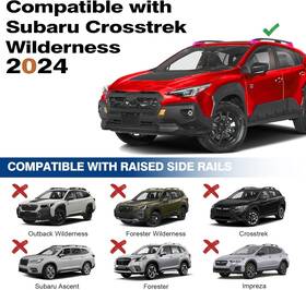 E13407cp983s Eccpp Roof Rack Cross Bar For 2024 Crosstrek Wilderness Aluminum