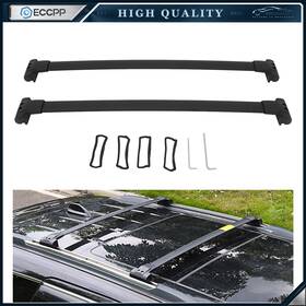 E16952cp536s Eccpp Roof Rack Cross Bar Luggage Carrier For 11-21 Jeep Grand Cherokee Black