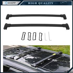 E16980cp536s Eccpp Roof Rack Cross Bar Luggage Carrier For 11-21 Jeep Grand Cherokee Black