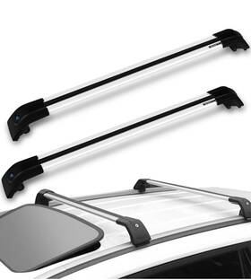 Hy010070 Eccpp For Kia Soul 2014-2019 2018 Roof Rack Cross Bars Luggage Carrier Black Aluminum