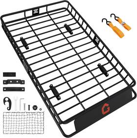 3366xw6y5iur7u Ecoexplorer Zyfpae 64 Inch X39 Roof Rack Hd Car Rooftop Cargo Carrier Basket Net Luggage Holder