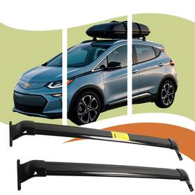 Beuv2200hs00hg00 Eev Noiseless Black Aluminum Roof Rack Cross Bars For Chevy Bolt Euv 2022-2024 2pcs
