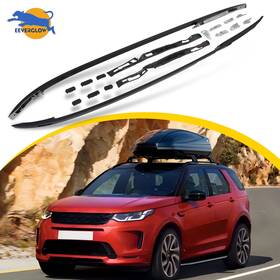 Fxs01500hs00xlj0 Eeverglow For 2015-2025 Land Rover Discovery Sport Roof Rack Side Rail Set Aluminum Black