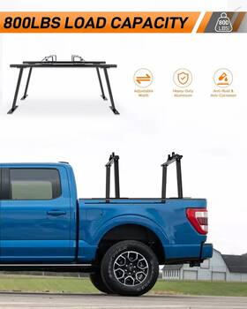 Ew-c52v02 Elitewill Truck Bed Rack Adjustable Pickup Ladder With Stop Aluminum