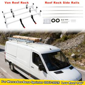 Ewc1832v01 Elitewill Cargo Van Roof Ladder Rack Side Rail For Mercedes Sprinter 2007 Low 144 Inch