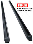 Es60 Proline Car Roof Top Track Slats Pair Long Aluminum Black