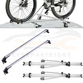 10381215 Everpartstorecs 2pcs Universal Aluminum Roof Rack Cross Bar And Bike Carrier Kit