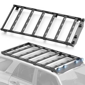 Aocr071013159 Eyouhz Full Size Roof Rack Cargo Basket With 4 Led Lights For 2010-2024 Toyota 4runner