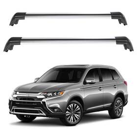 Fla106602oad Flatroad Cross Bar Roof Rack Set Luggage Cargo Carrier For 2013-2022 Mistubishi Outlander