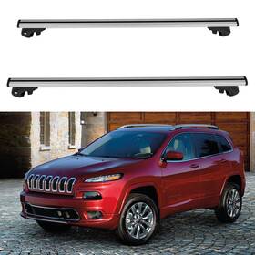 Fla106609oad Flatroad Cross Bar Roof Rack Set For 2014-2018 Jeep Cherokee Luggage Carrier Adjustable