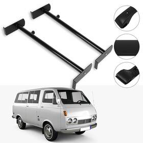 Fla109902oad Flatroad Roof Rack 2 Bars Van Ladder Bulky Tools Carrier For Chevy Gmc Express Ford Dodge
