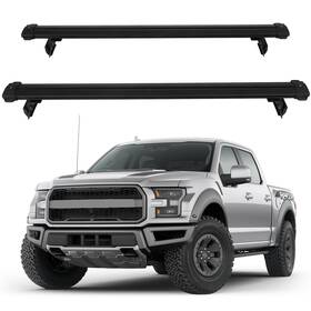 Fla116296oad Flatroad Cross Bars 2x Roof Racks For 2015-2023 Ford F-150 F150 Luggage Cargo Carrier