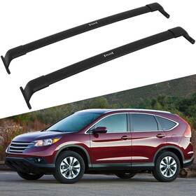 Fla117658oad Flatroad Roof Rack Cross Bar Set Black For 2012-2016 Honda Crv Cr-v Luggage Cargo Carrier